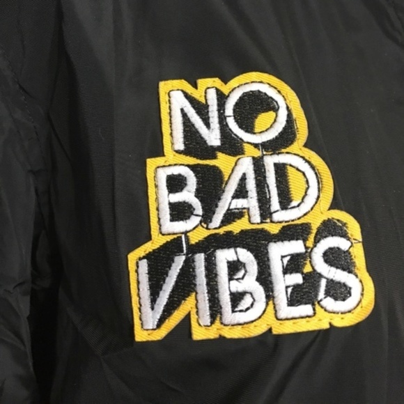 Patch Long Bomber Jacket - Picture 6 of 8